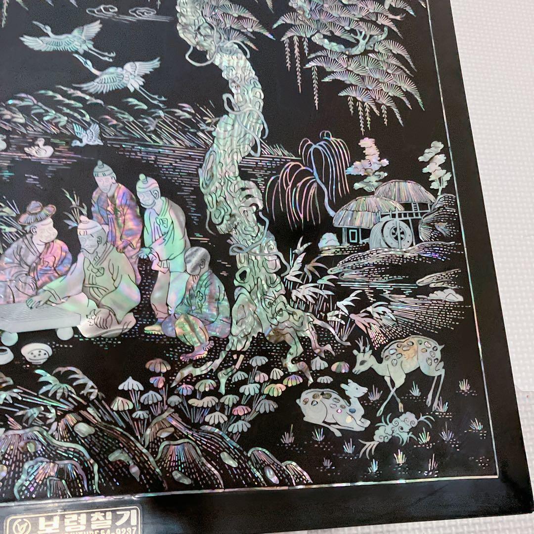 螺鈿細工　碁盤　昭和レトロ　囲碁版　李朝 アンティーク