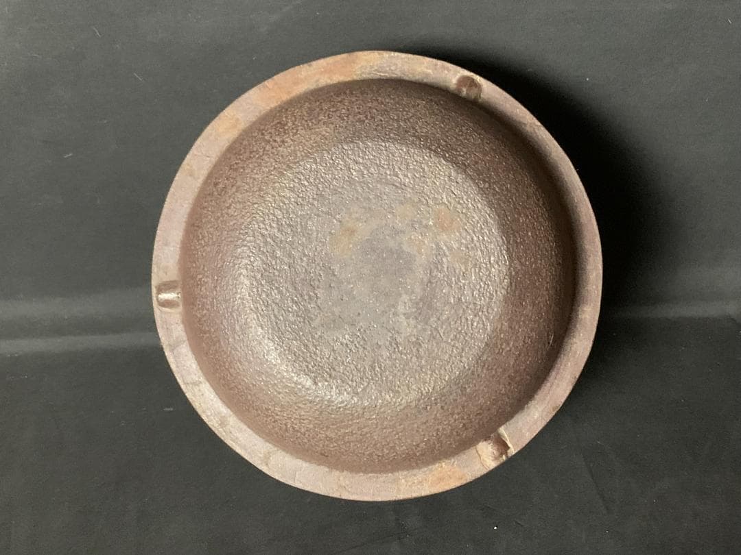 高橋敬典 金谷浄雲 南鐐銀摘み霰平丸釜 唐銅鬼面風炉 共箱 茶道具 913