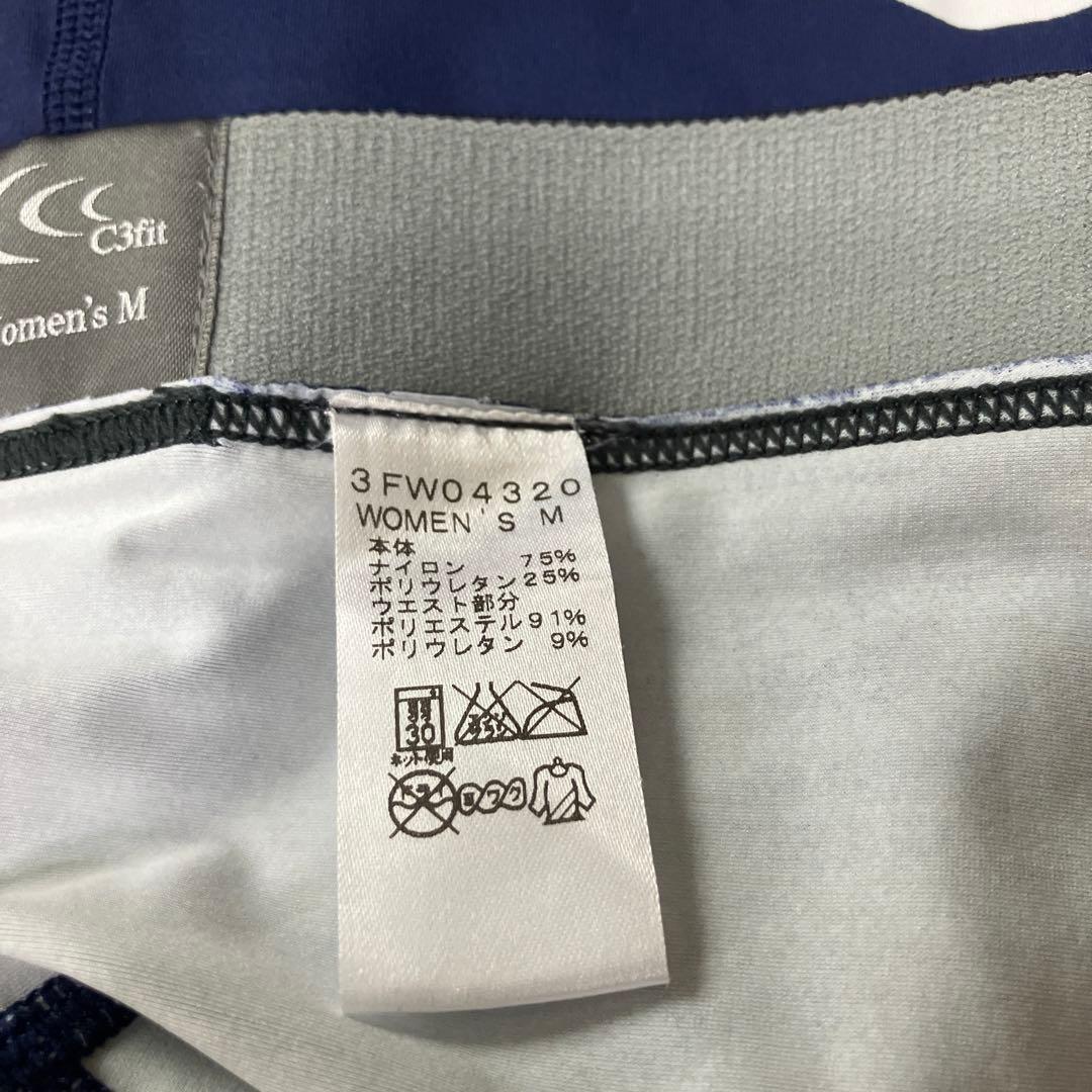 C3fit レディース M ネイビー 紺 タイツ　スポーツ　3FW04320