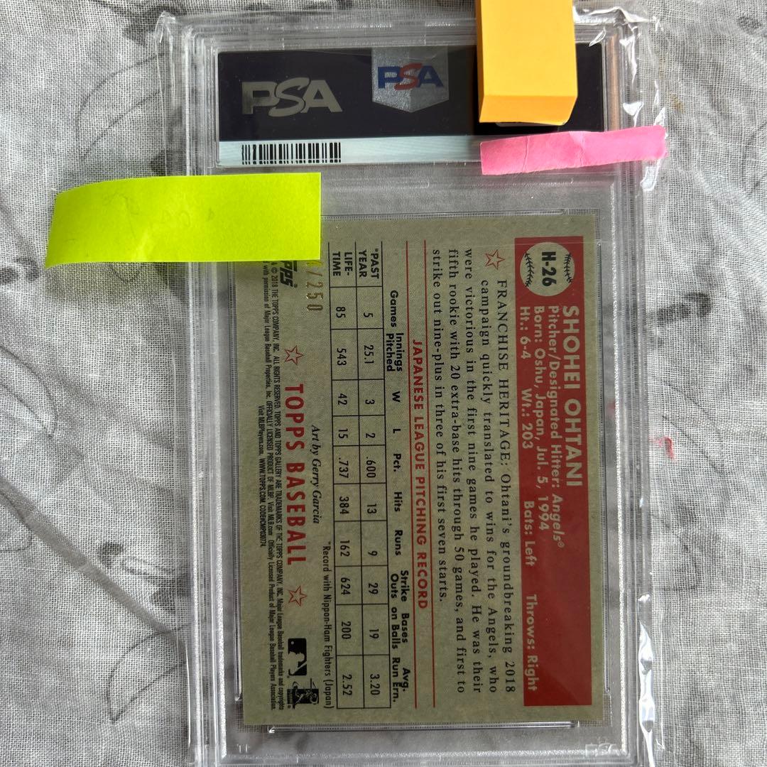 2018 TOPPS GALLERY HERITAGE 大谷翔平　250枚限定