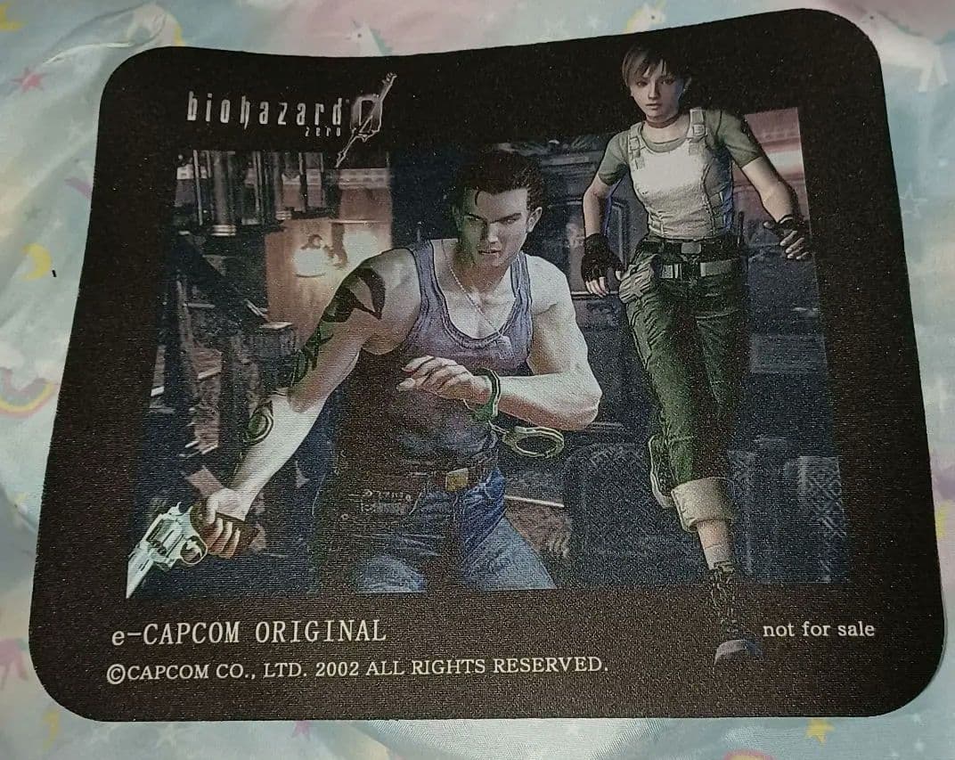 イーカプコン　オリジナル　バイオハザード0 マウスパッド　ビリー　レベッカ