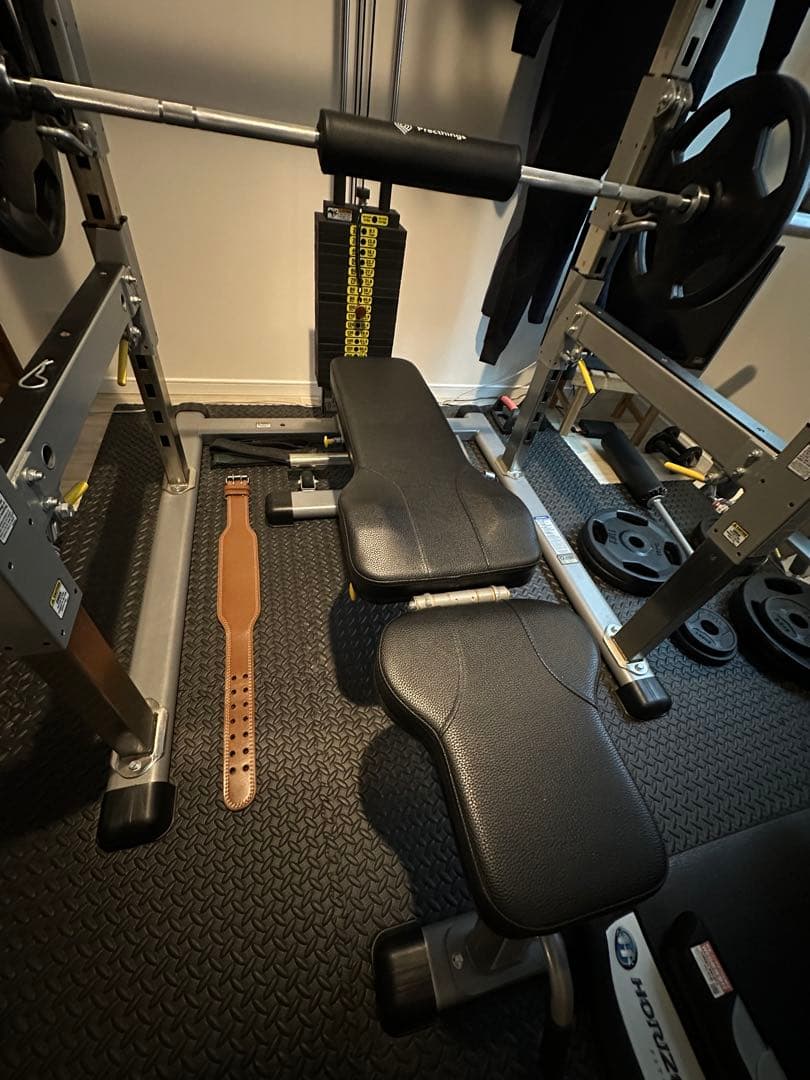 タフスタッフ　パワーラックプーリーセット+インクラインベンチ