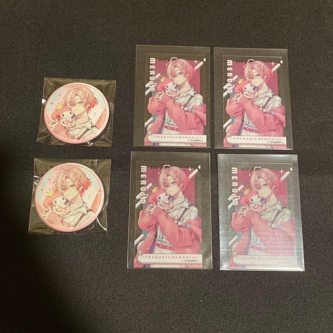 フラガリアメモリーズ なかよくフェスティバル 缶バッジ クリアカード メロルド