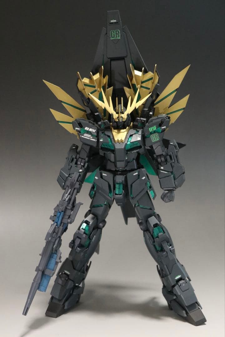 塗装＆改修品　MGバンシィ最終決戦仕様　パンプレ限定