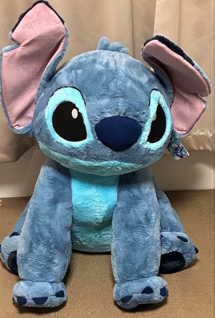 コストコ　スティッチ　ぬいぐるみ　新品　ディズニー　特大　ブランケット付き