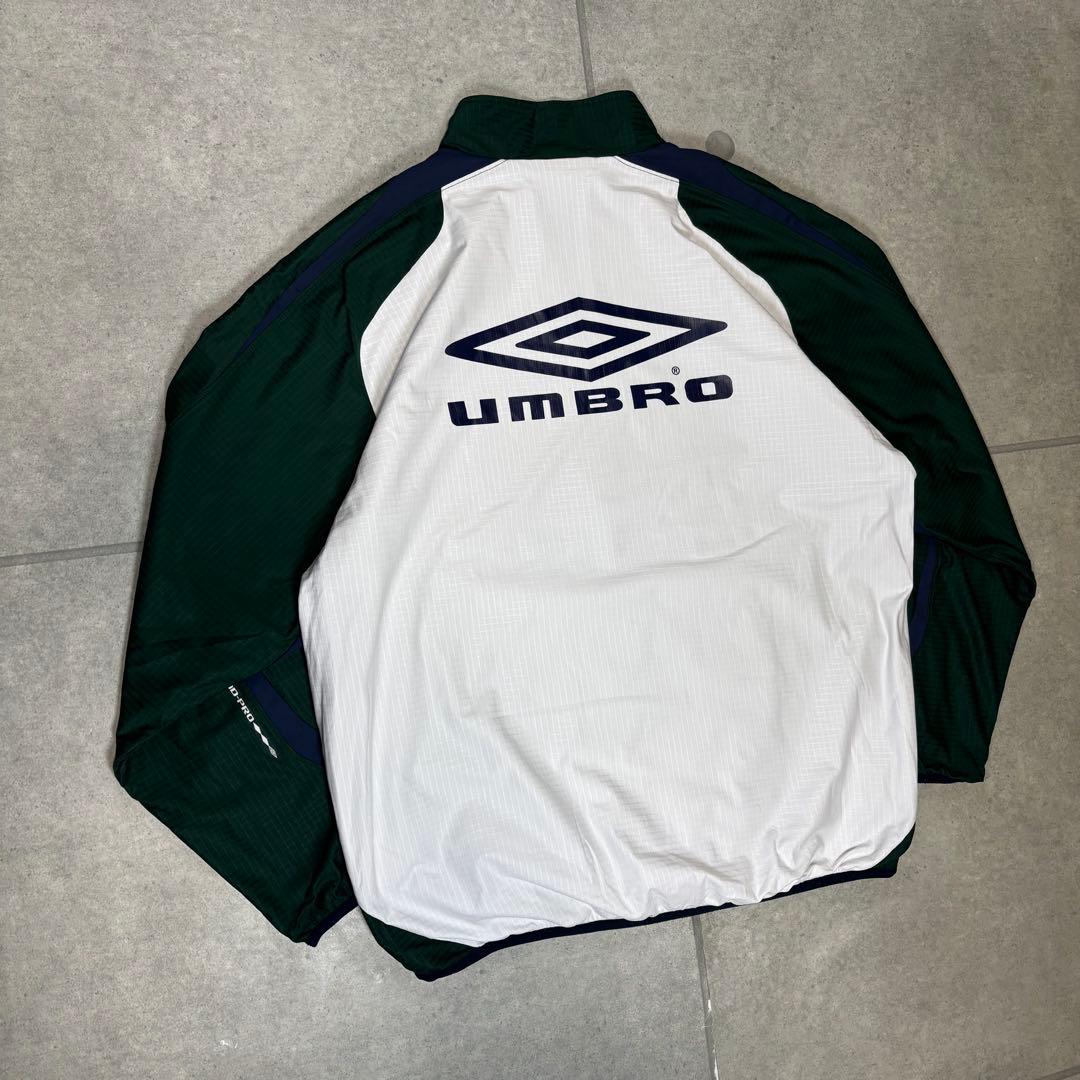 UMBRO　セットアップ　上下　トラックジャケット　ピステ　ハーフジップ　刺繍