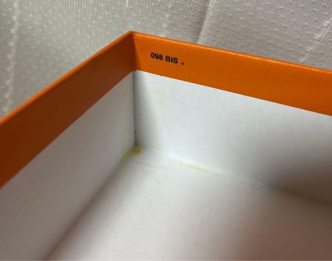 極美品！極太リボン/専用紙袋付き　ピコタンロック22 MM オレンジボックス