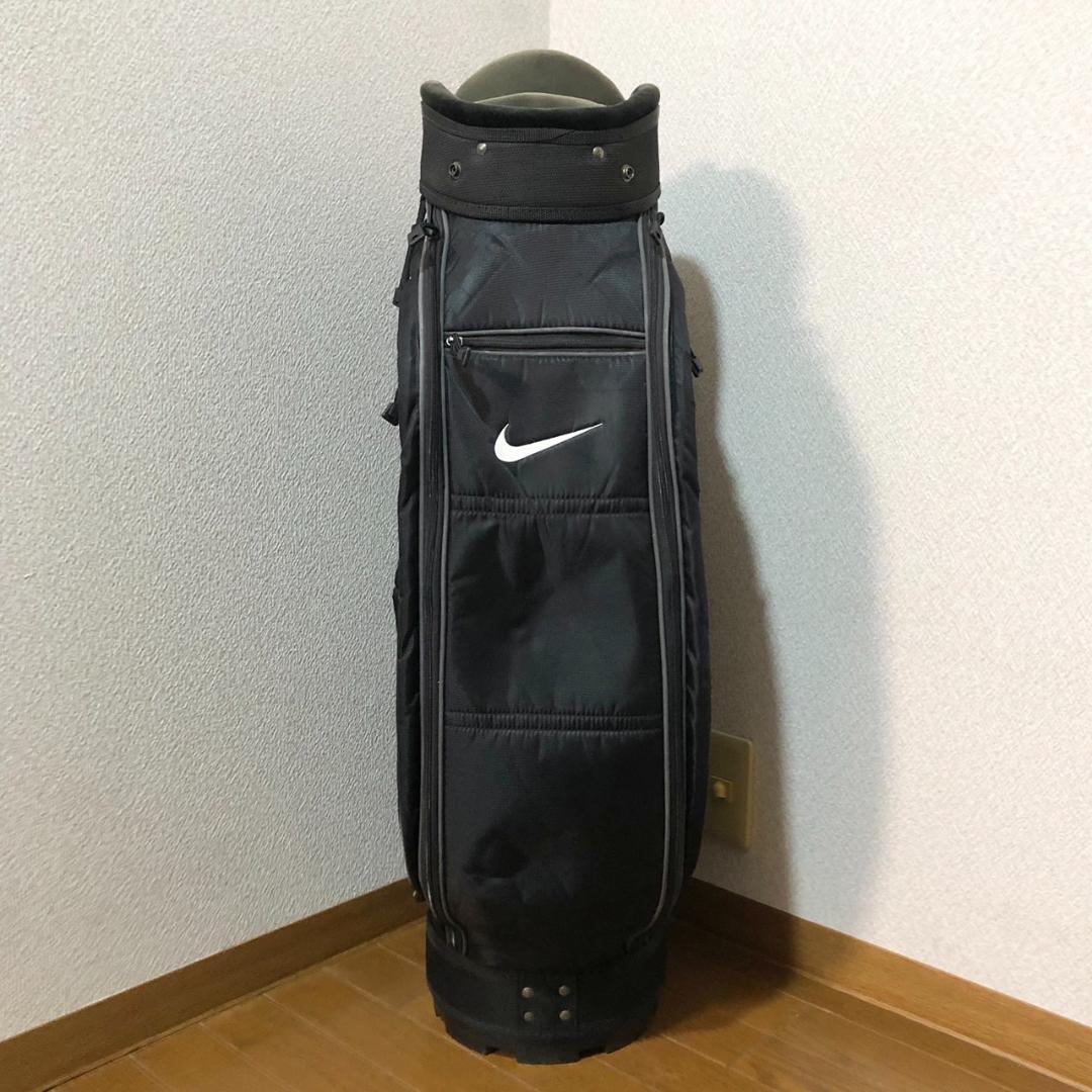 【希少】 NIKE ナイキ ゴルフ キャディバッグ カート型 6分割 ブラック