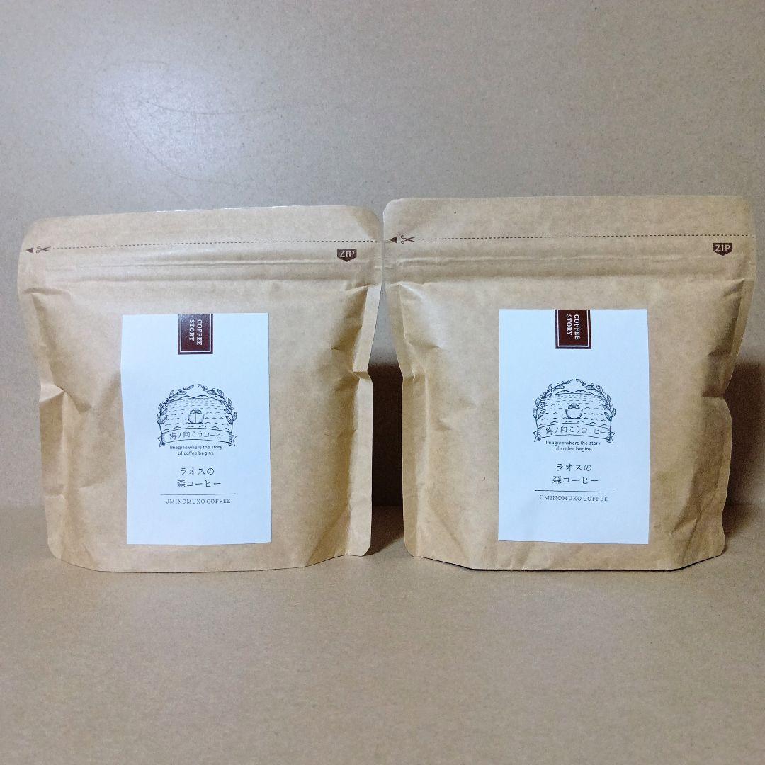 【未開封品】海ノ向こうコーヒー [ ラオスの森コーヒー ] 100g×10セット