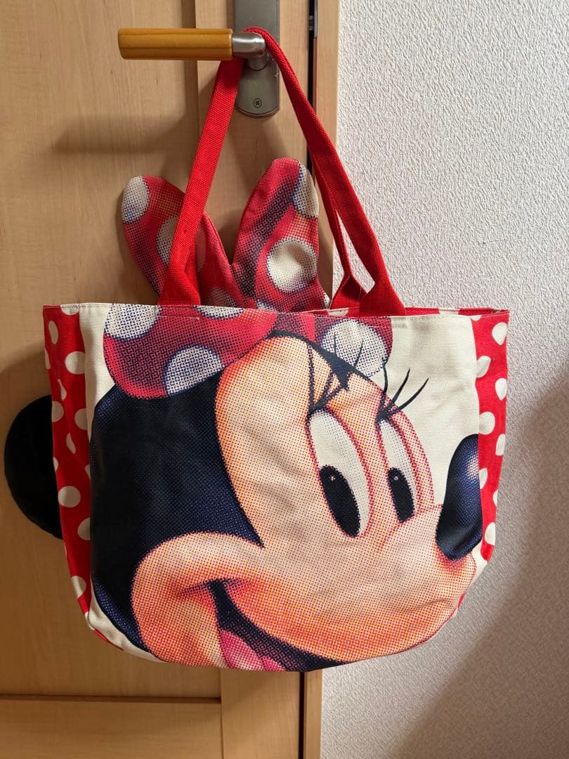 ミニーちゃん トートバックビックフェストート サイン入り ディズニーリゾート