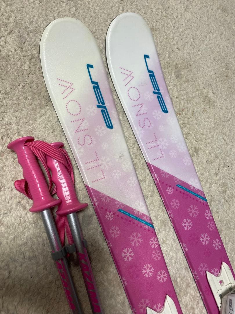 elan 130cm ブーツ23.5cm ストック　90cmスキーセット