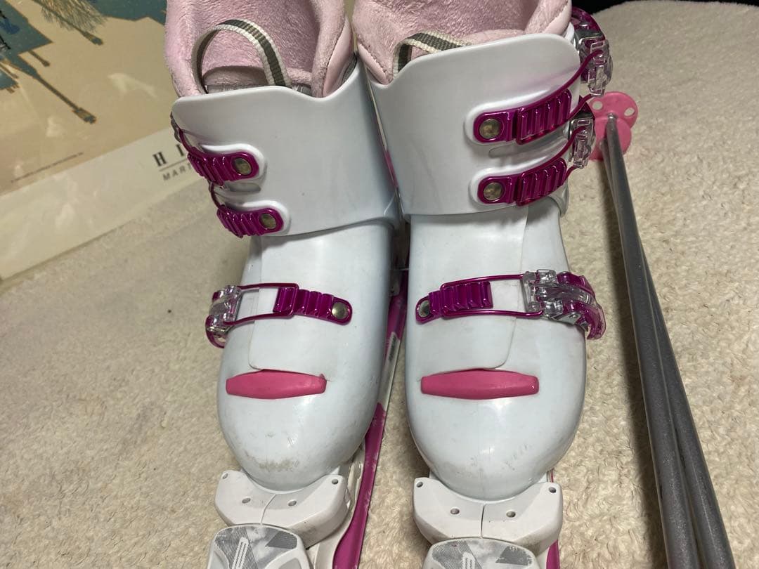 elan 130cm ブーツ23.5cm ストック　90cmスキーセット