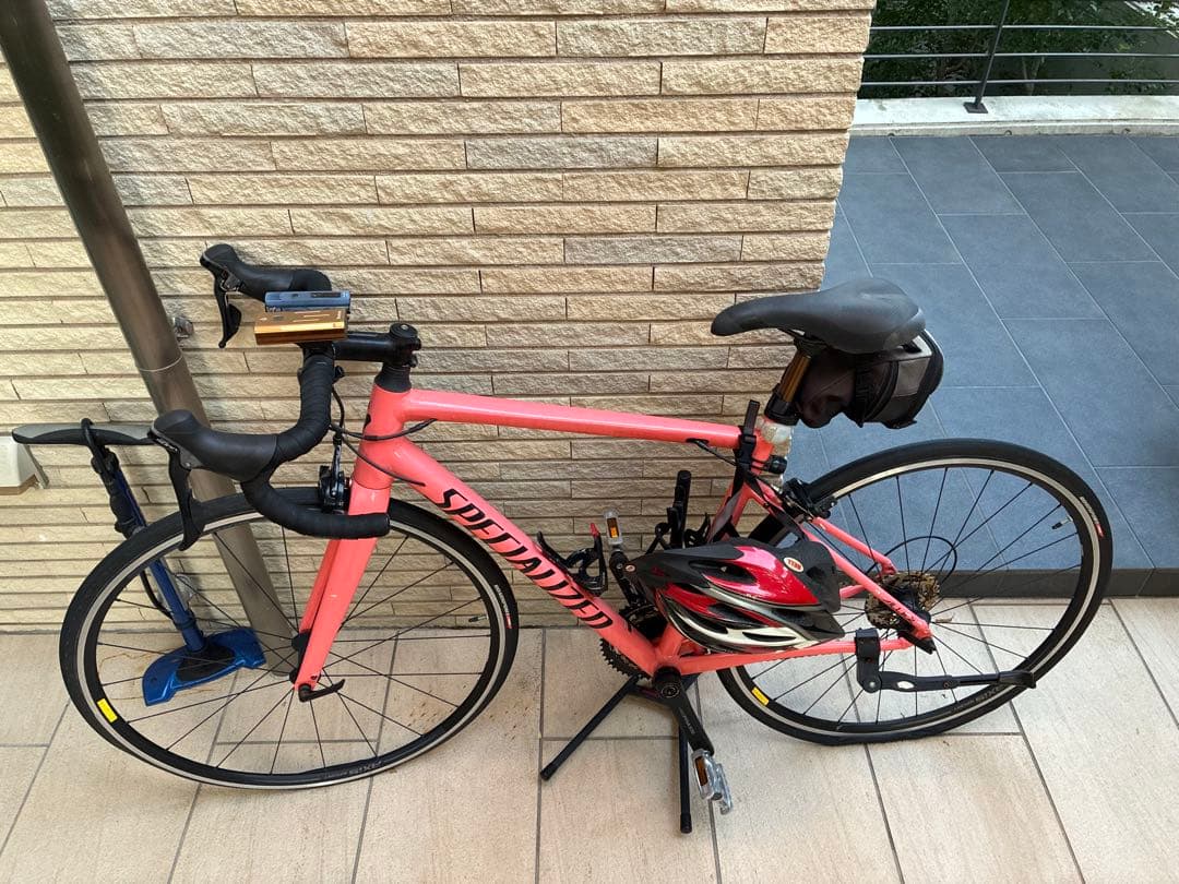 ピンク クロスバイク クッション付きサドル