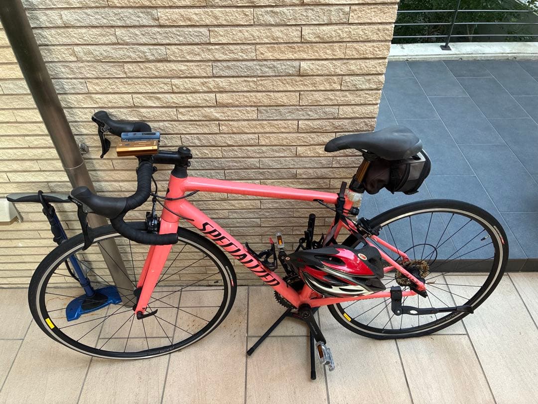 ピンク クロスバイク クッション付きサドル