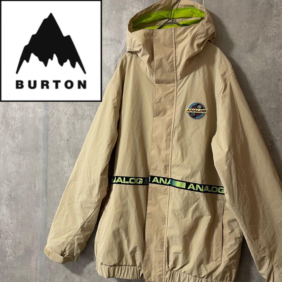 Burtonバートンスキーウェアスノーボードジャケットパーカーフードベージュ希少