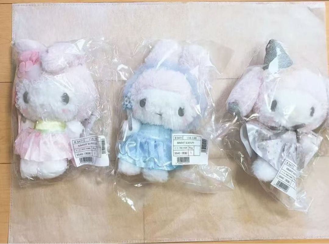 マイメロディ 50周年 アニバーサリー ぬいぐるみ 3点セット