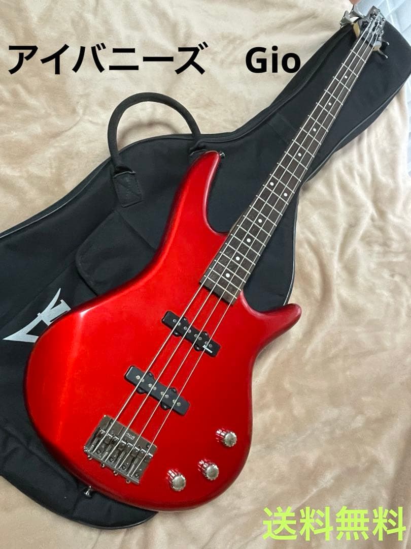 エレクトリックベース　アイバニーズGio 新品弦に交換済み。