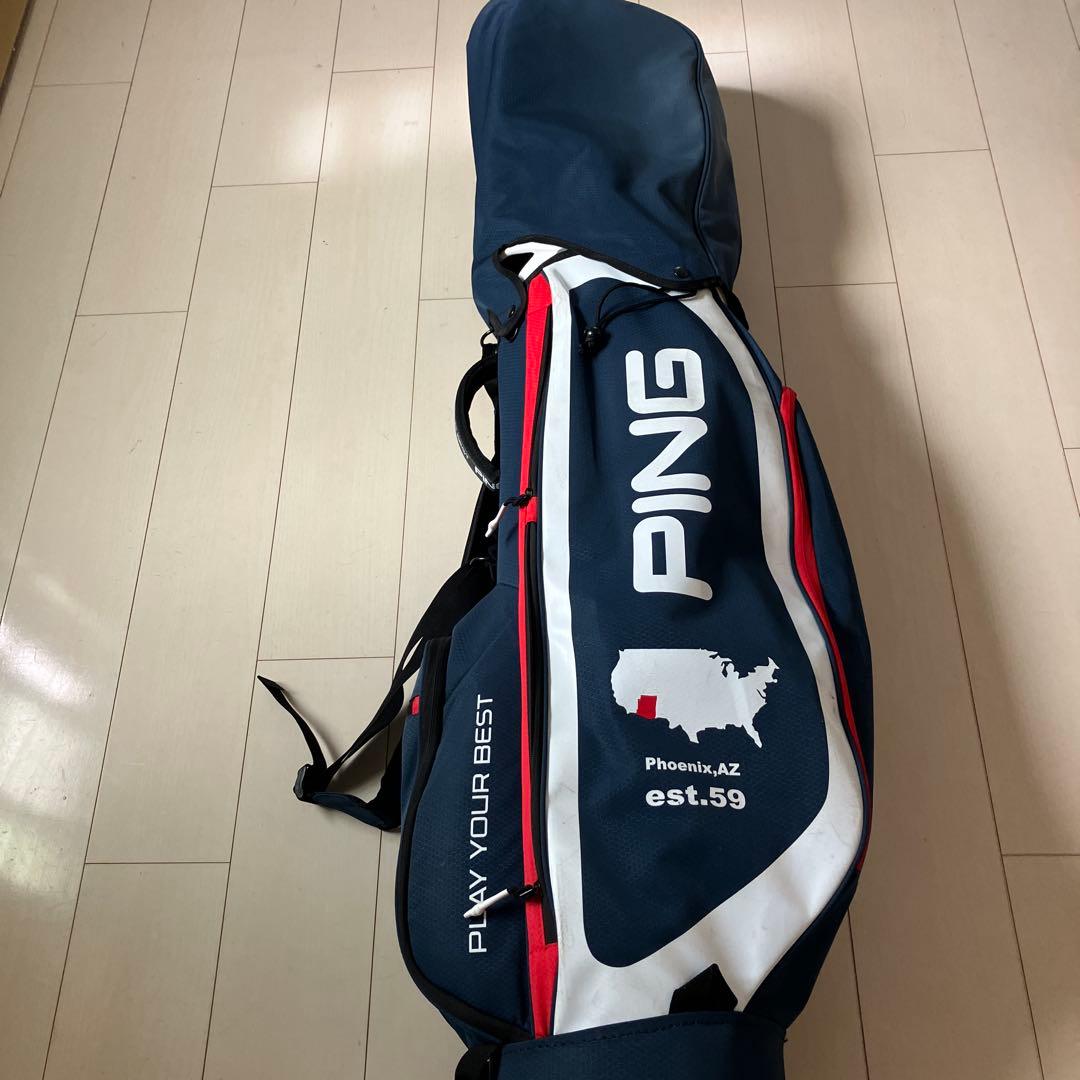 PING ゴルフキャディバッグ ネイビー