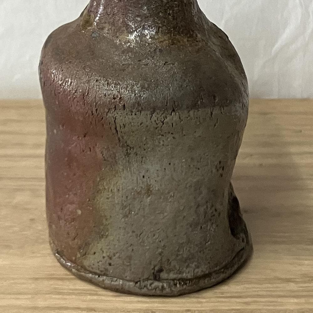 w168 大饗仁堂 備前焼 徳利 高さ14cm 花入 一輪差し 一輪挿し 酒器