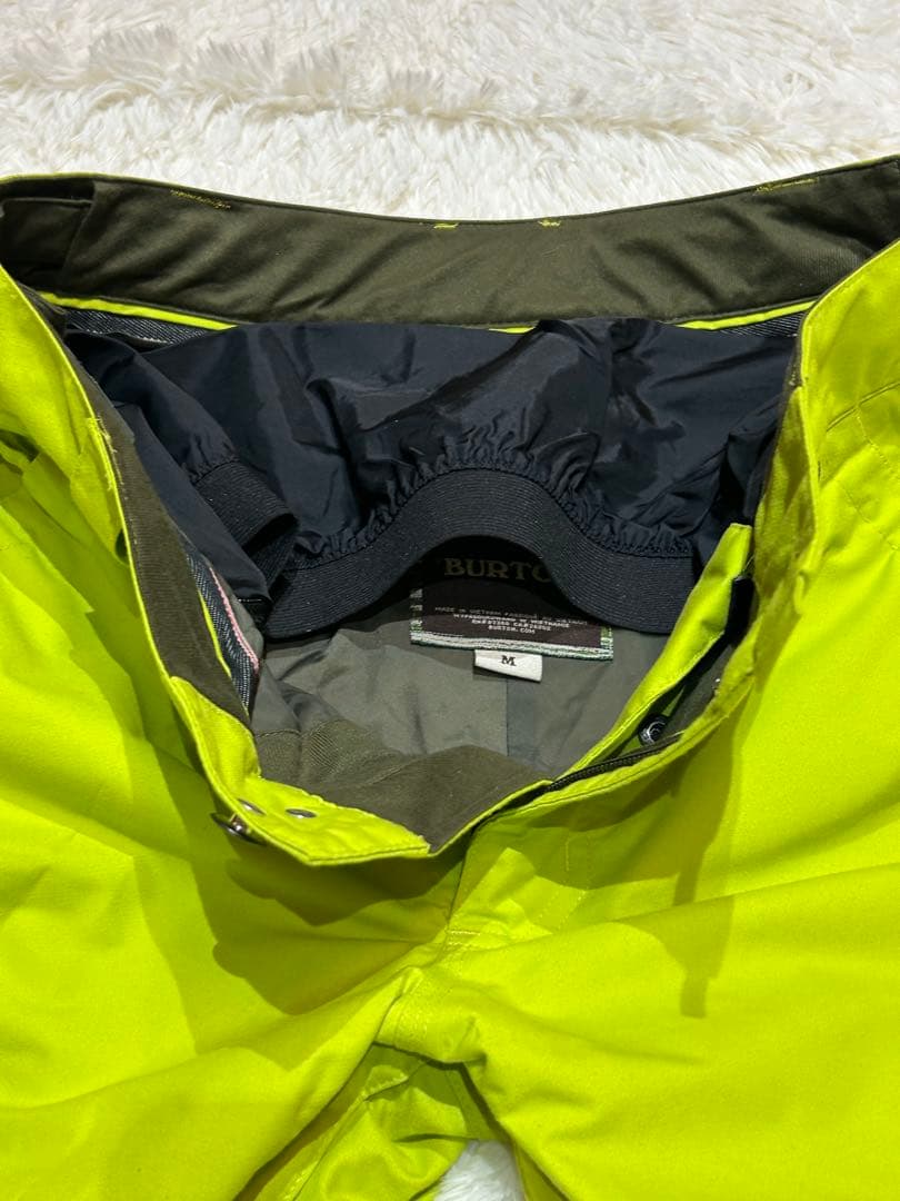 美品 BURTONスノーボードウェアカーゴパンツ メンズ L 蛍光ライムグリーン