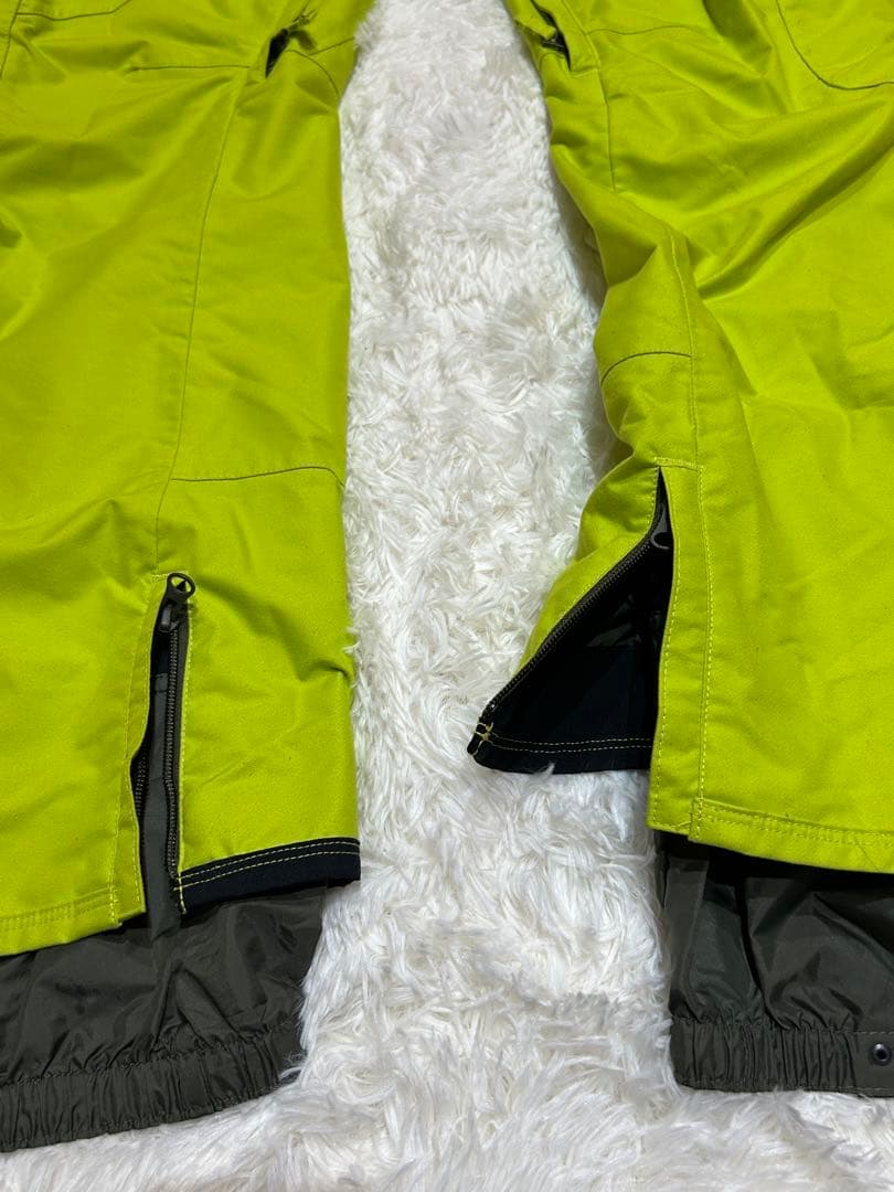 美品 BURTONスノーボードウェアカーゴパンツ メンズ L 蛍光ライムグリーン