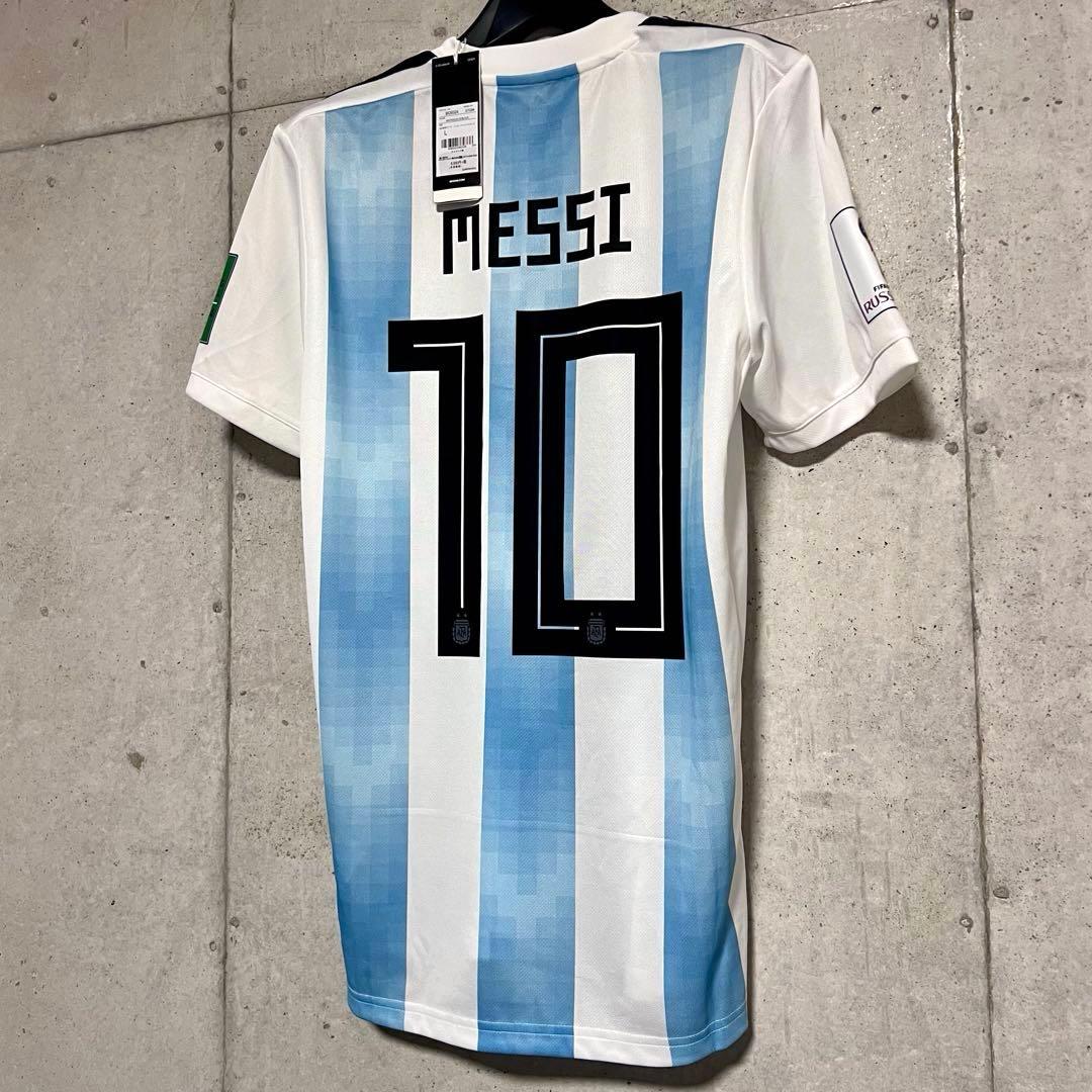 【新品/タグ付き】2018ロシアW杯 アルゼンチン代表♯10メッシ【Lサイズ】