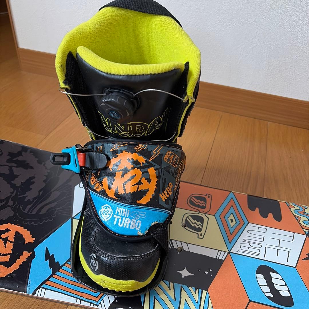 キッズ 120 スノーボード ブーツセット 22cm