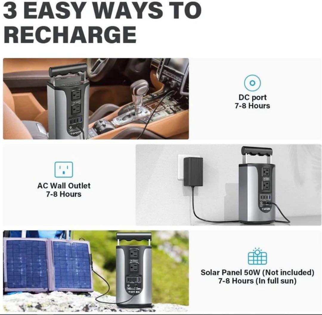 新品未使用品TOPDON Hurricano 200 Power Station