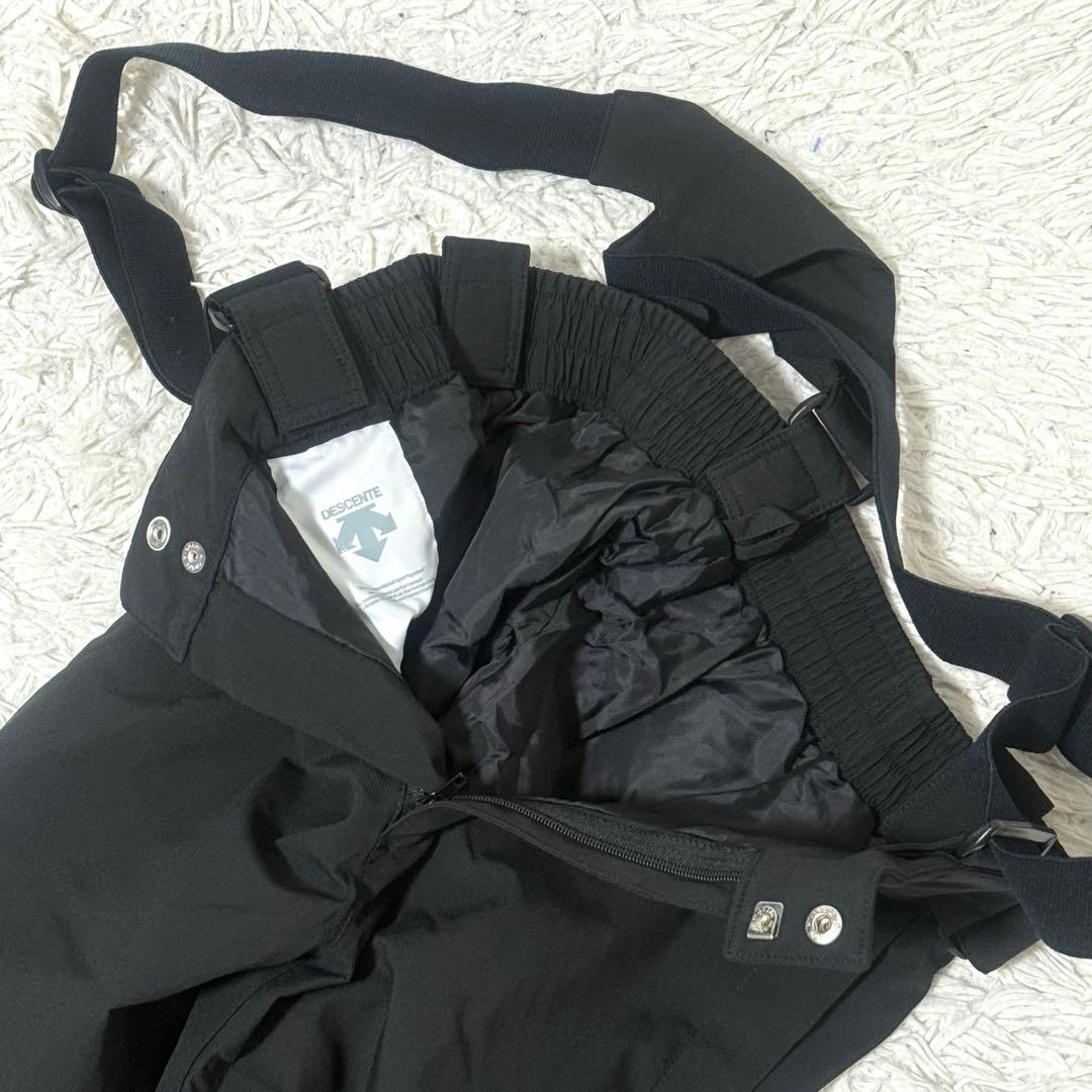 デサント スキーウェア サイズM 洗える フード 上下セット ブラック グレー