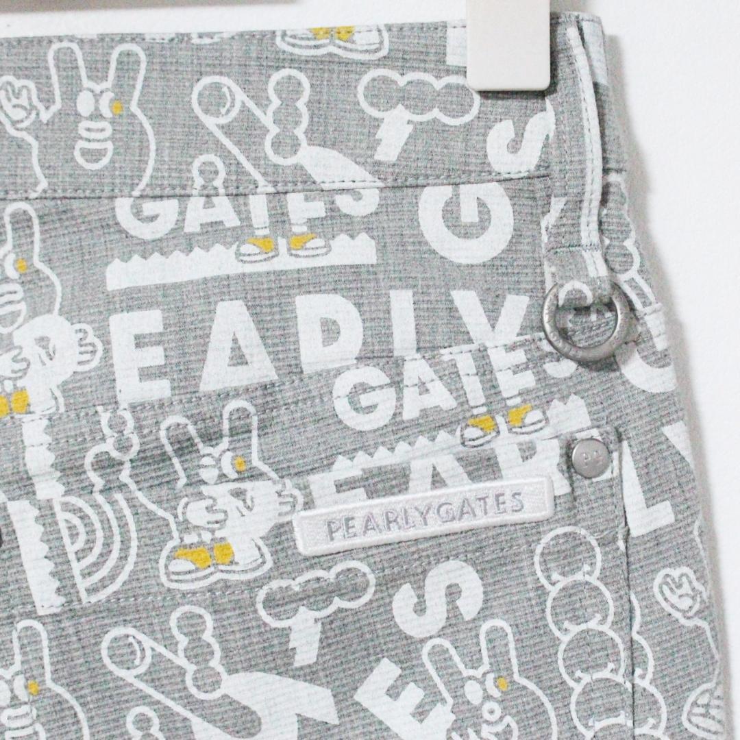 新品 パーリーゲイツ PGキャラクター総柄 ストレッチロングパンツ M（W72）