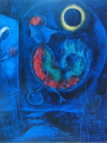 シャガール、ラ・サント＝、希少レゾネの一頁、 新品額装付