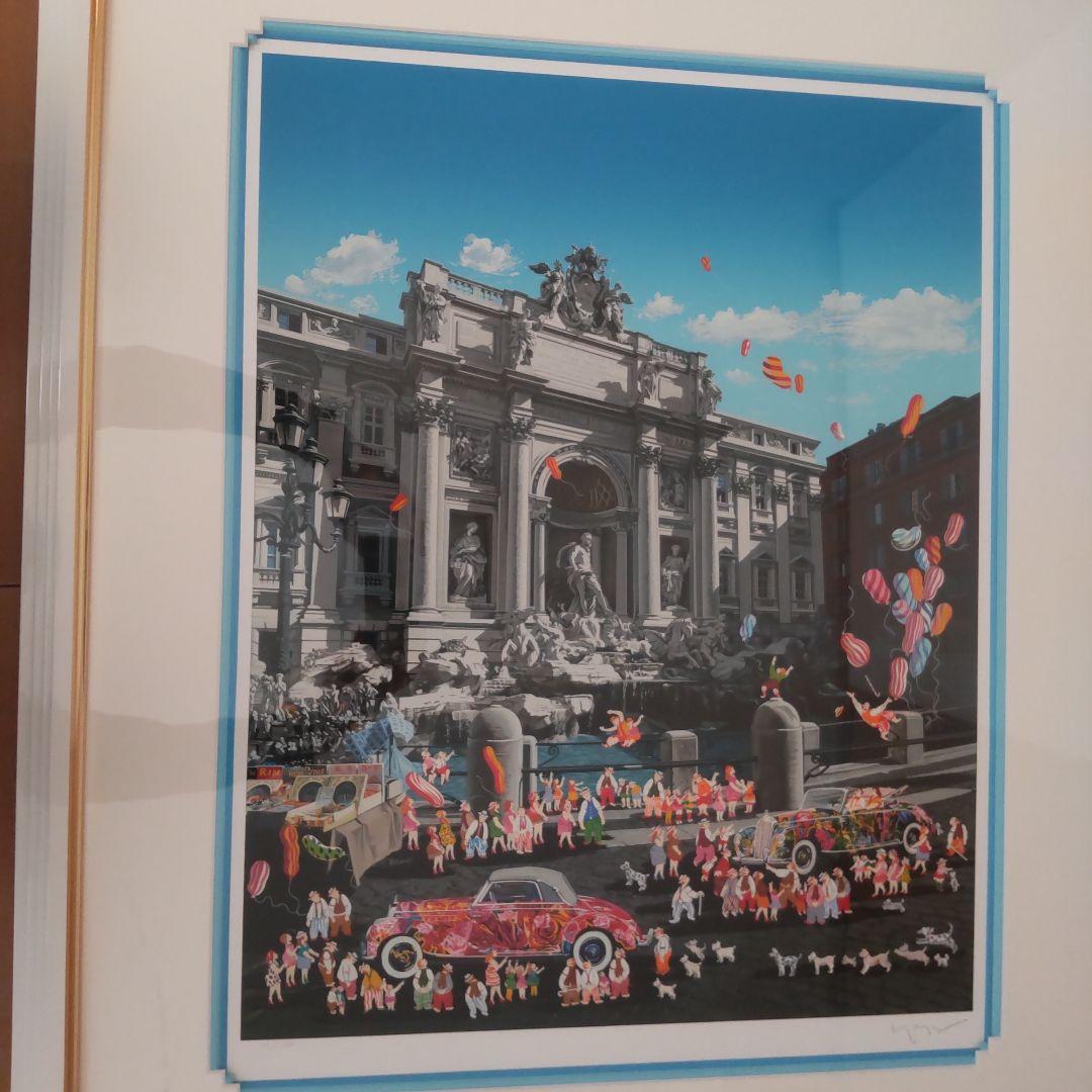 ヒロ・ヤマガタ　ローマ　シルクスクリーン　20号