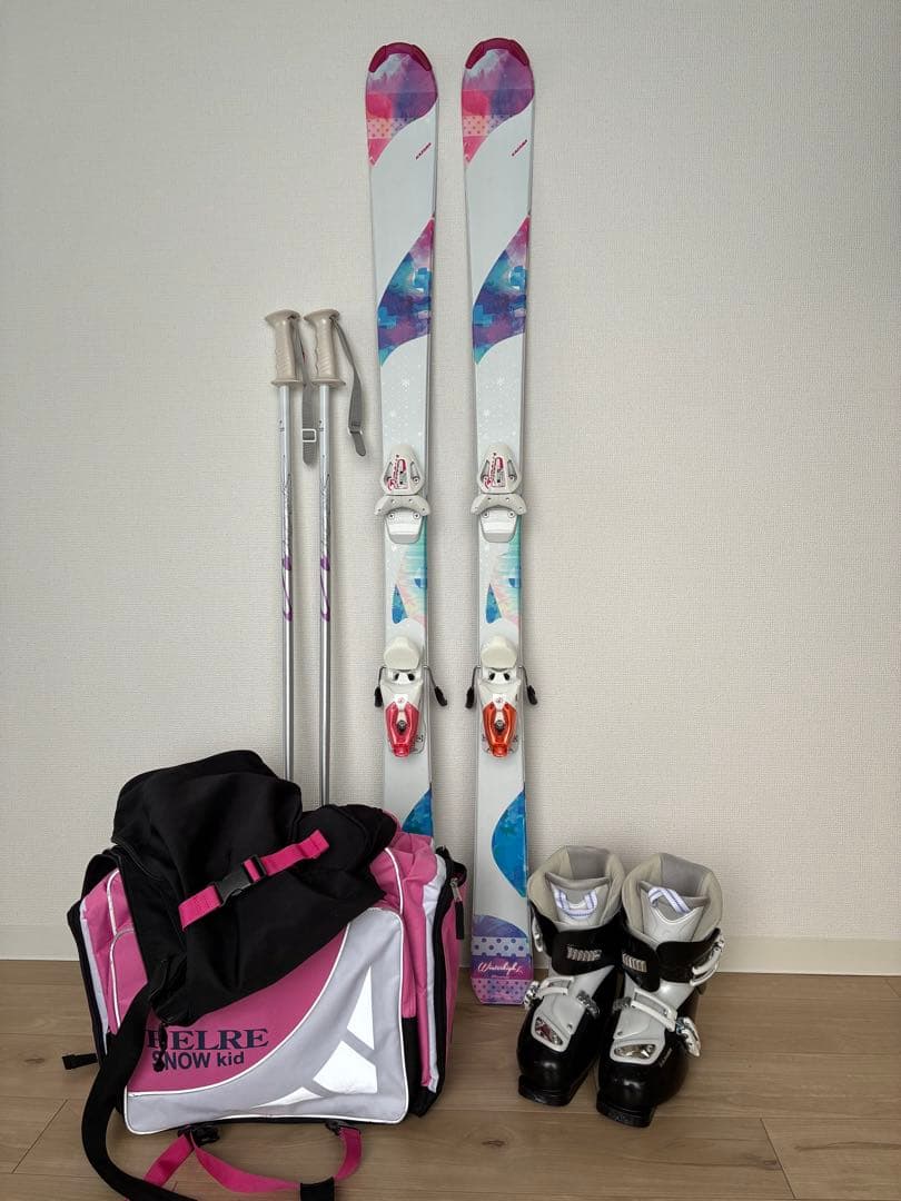 ぴょんこ スキー板セット売り　　スキー板150cm ブーツ24cm