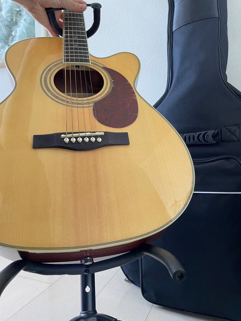 島村楽器✨Lumber ランバーアコギ ギター【付属品/教本/ケース&スタンド❗️