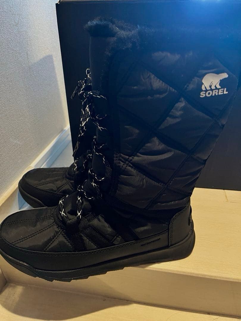 超美品☆SOREL ウィンターブーツ 黒　箱付