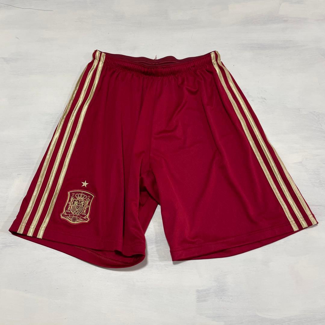 極美品 adidas W杯チャンピオンスペイン代表ユニフォーム セットアップ