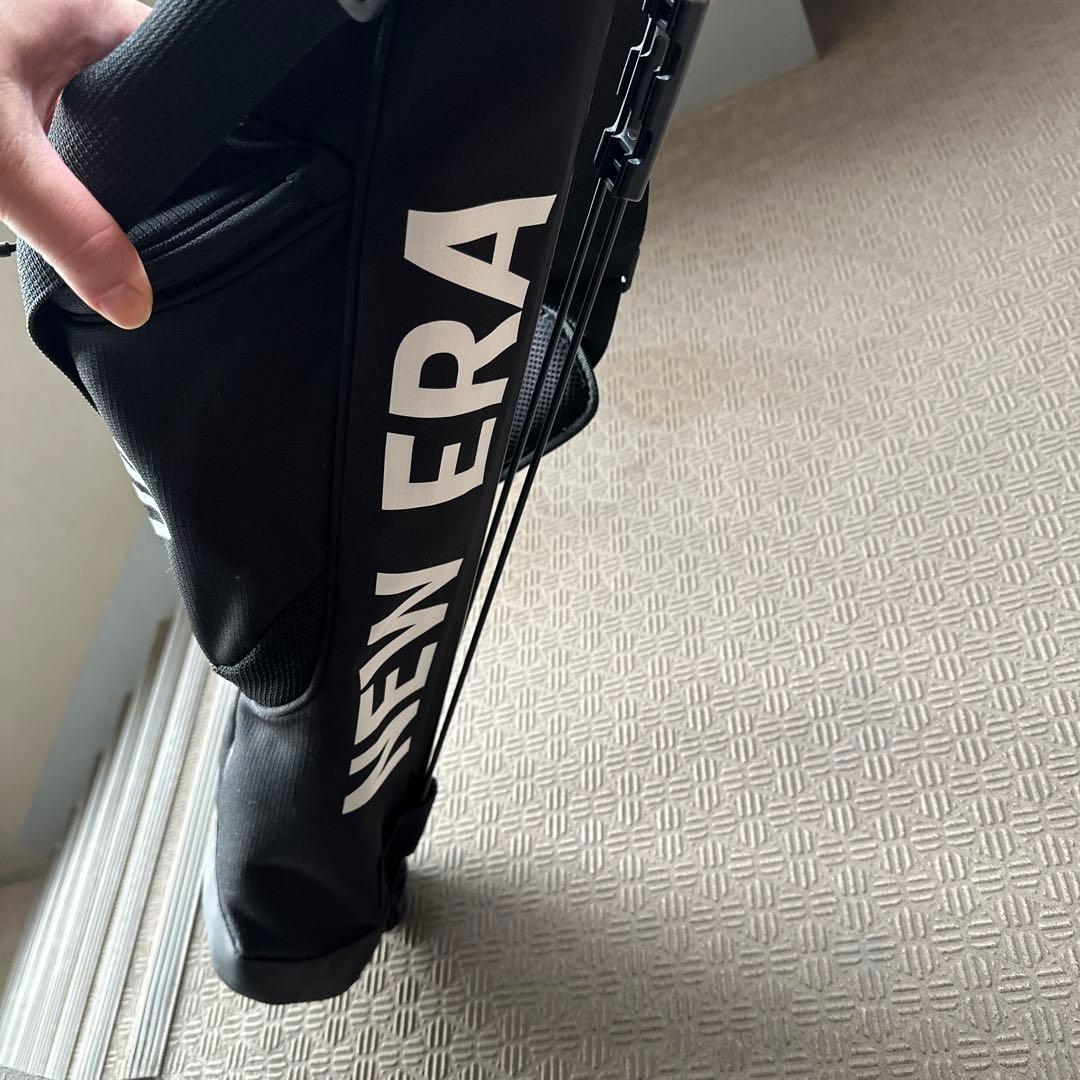 ニューエラゴルフ NEWERAゴルフ セルフスタンドケース ブラック×ホワイト