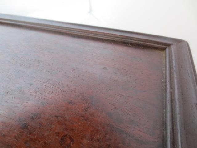 R7/10/6-1　唐木花台　香炉卓　天葡萄杢　盆栽水石花台　幅約38㎝