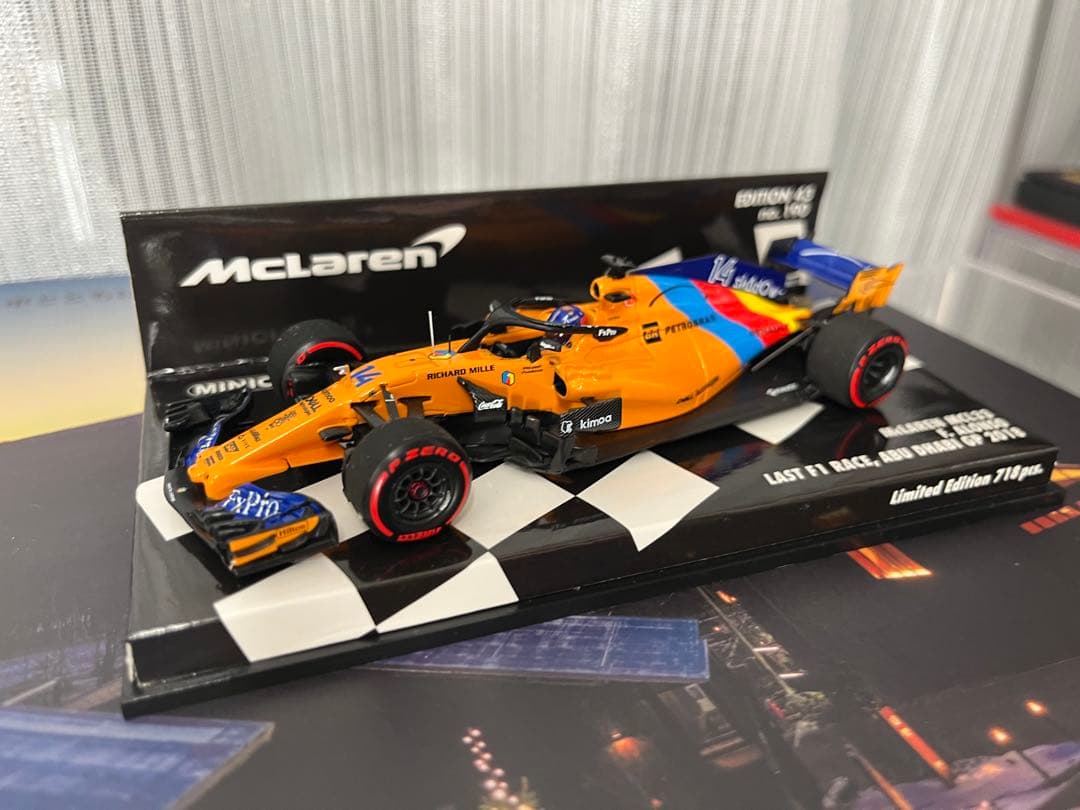 ミニチャンプス 1/43 MCL33 アロンソABU DHABI GP 2018