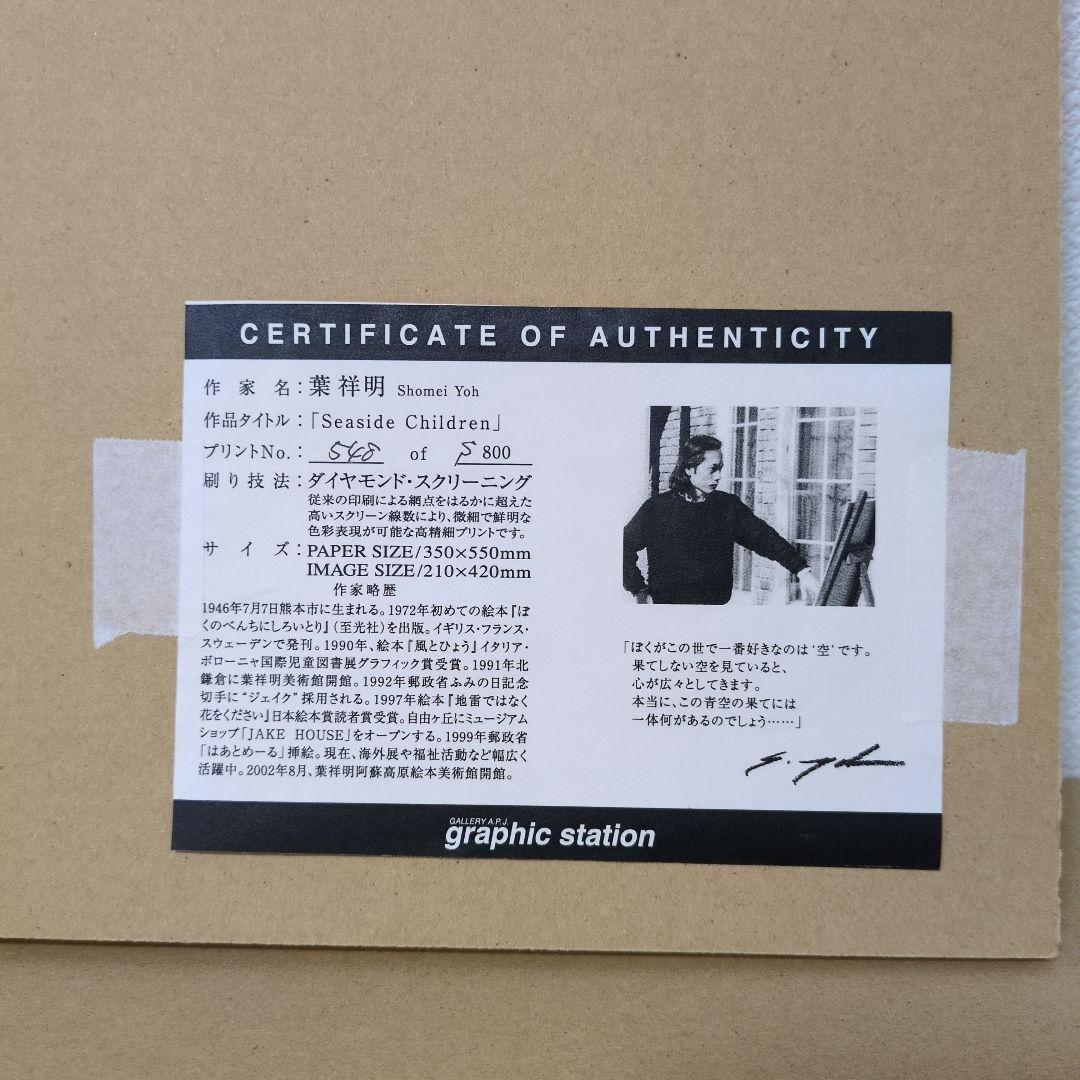 葉 祥明 ダイヤモンドスクリーニング 限定版画 サイン・エディション有り