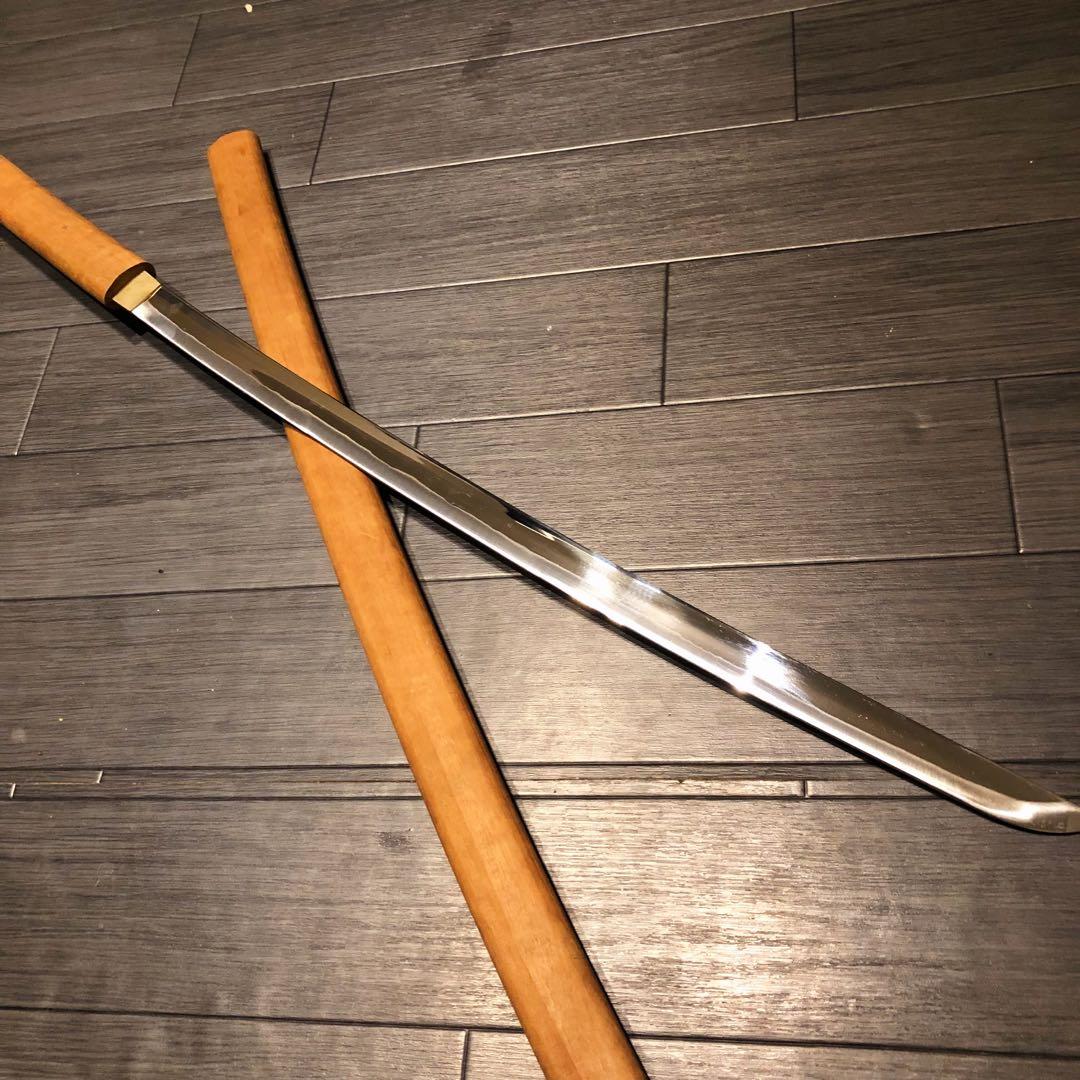 高級模造刀 高級居合刀　白鞘 合金製 長脇差　太刀　段平