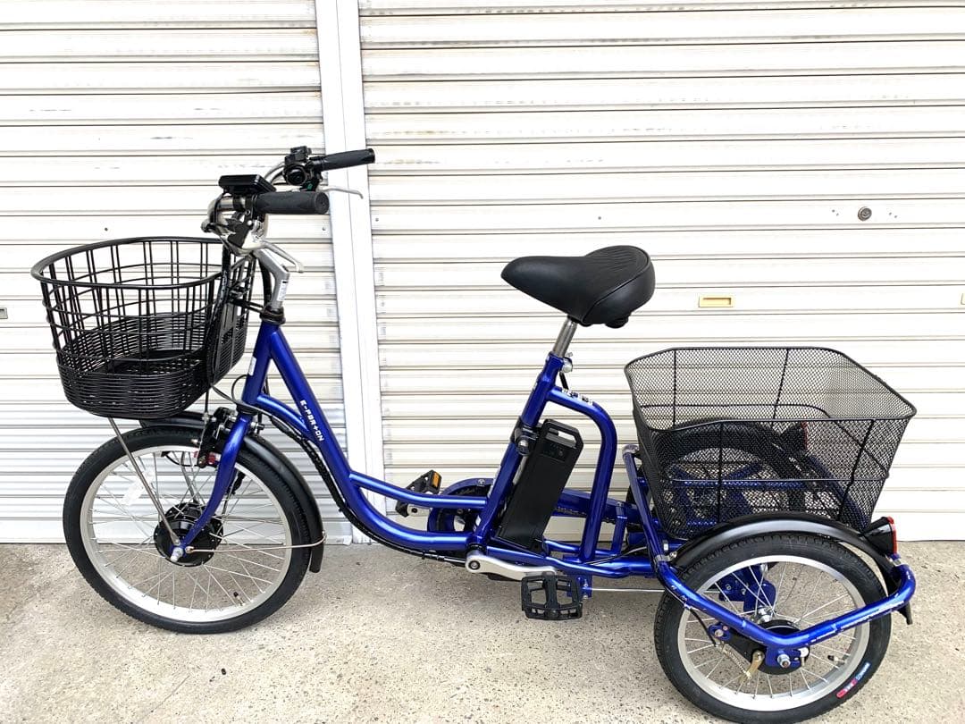 送料無料 E-PAR+ON電動アシスト三輪自転車 5.8Ah 20-16インチ