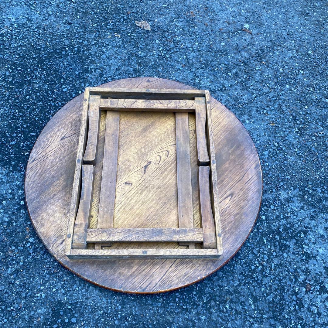 昭和の食卓 天然木 ちゃぶ台 丸テーブル 円卓 和を演出 直径 74㎝