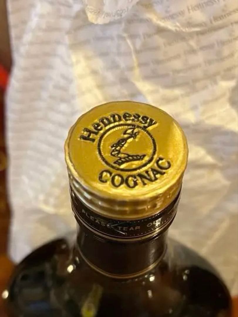 【未開栓】 Hennessy XO コニャック 金キャップ　グリーンボトル 古酒