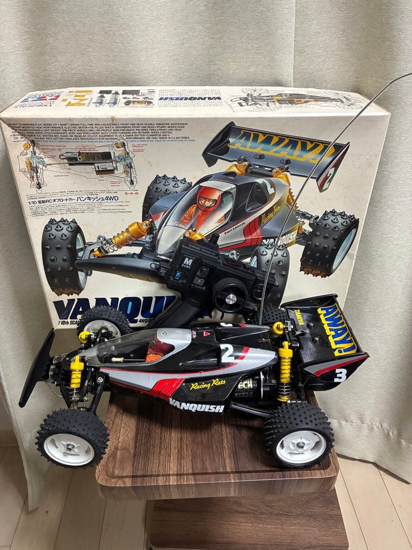 【当時物/走行可】タミヤ バンキッシュ (1988) プロポ/スペアパーツ付