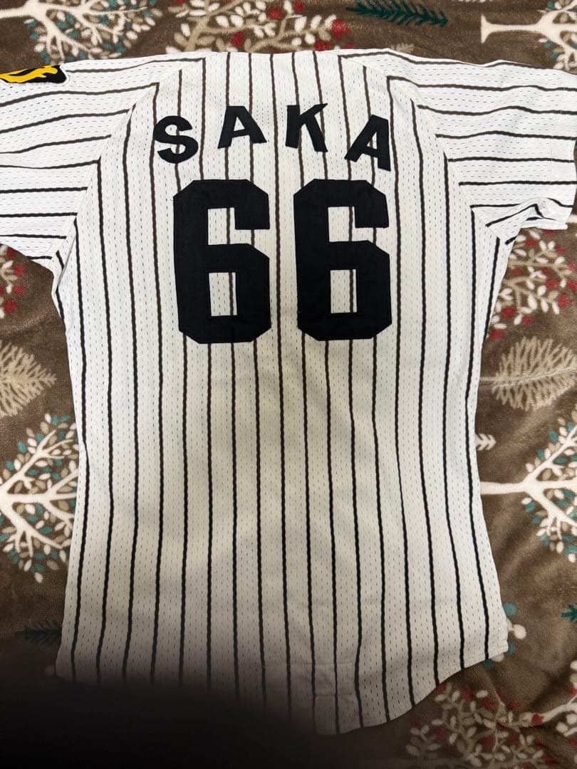 阪神タイガース　1990年　坂孝一　実使用ユニフォーム　デサント　上下セット