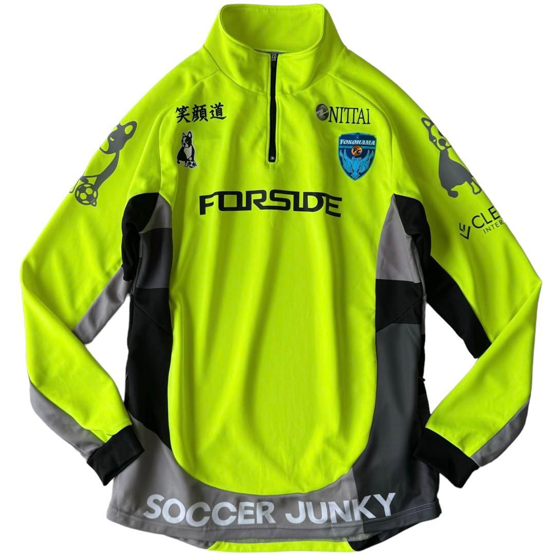 支給品 FC横浜 サッカージャンキー ハーフジップジャージ ジャケット