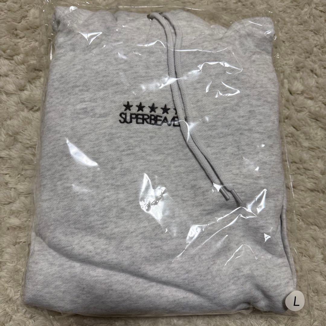 SUPER BEAVER ビックシルエットパーカー アッシュ Lサイズ