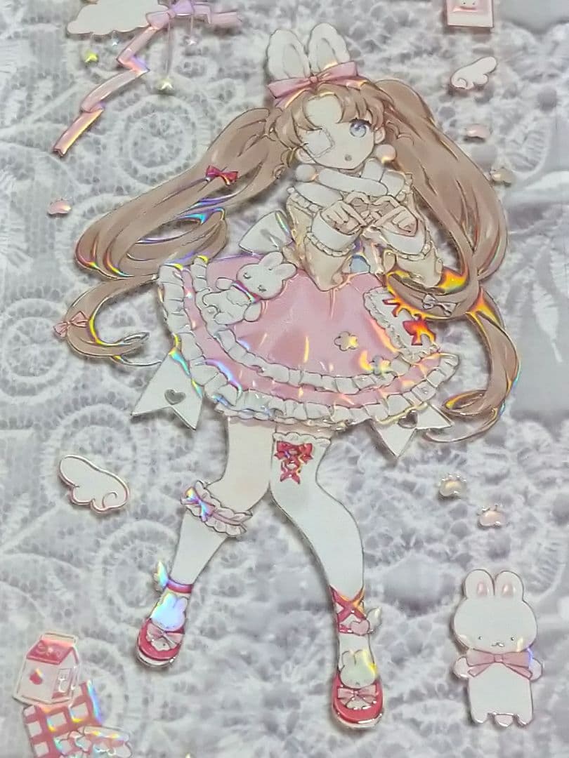 ✩のこり２✩J629＃熊古力(立体虹光)浮光文创切り売り海外人物マステ女の子