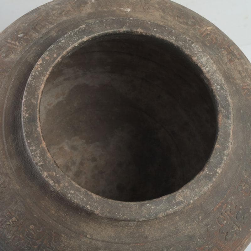 中国　紫砂　朱泥　漢詩刻　壷　時代箱付　V　9807A